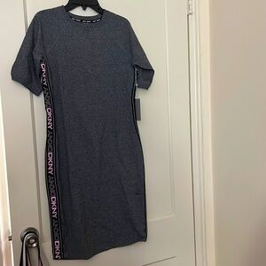 NWT DKNY gray shirt dress size: S